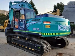Excavadora usada Kobelco SK210 para la venta en stock de bienes al contado Vender en buenas condiciones